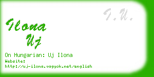 ilona uj business card